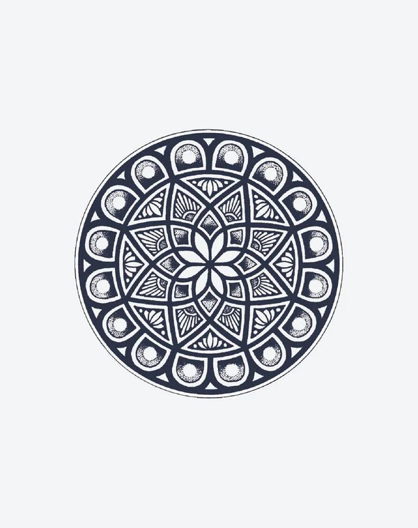 Meditation,Crossback Spider & Bold Compass (4x4 inches)