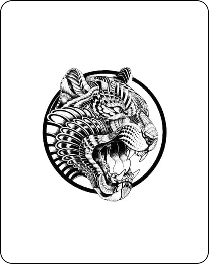 Aggressive Tiger Tattoo